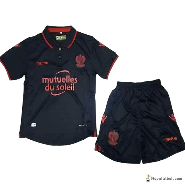 Camiseta OGC Nice Replica Tercera Ropa Niños 2016/17 Negro